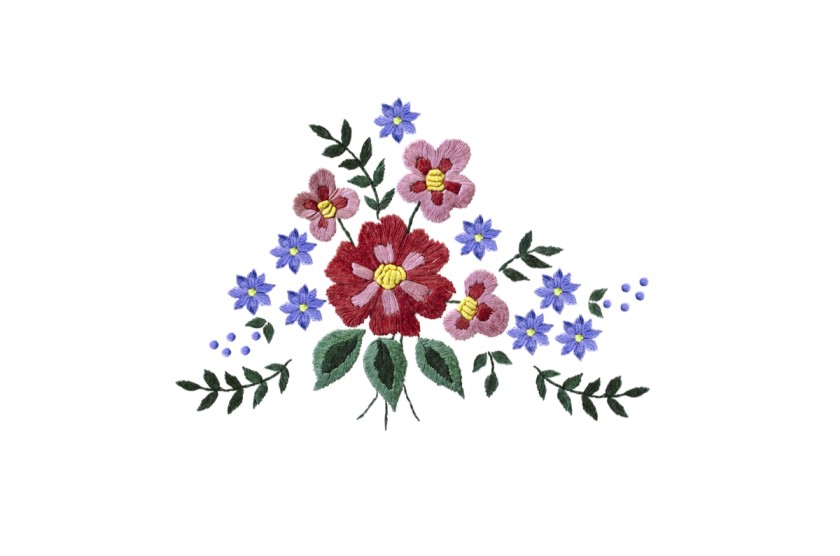 Flower embroidery Idea for Fashion Brands
