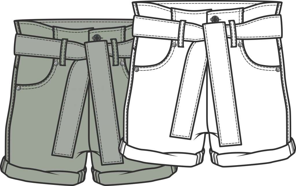 sustainable fashion with shorts